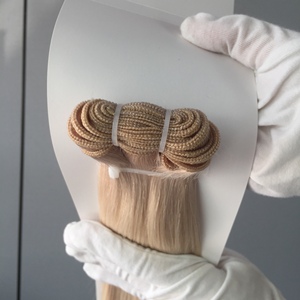 Jasmine Beauty Best Quality Machine Wefts 100% Virgin Human Hair Extensions Full Cuticle Intact Braiding Straight Bleaching - Product Image 5