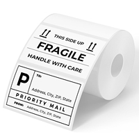 3x2 Label Kertas Perekat Diri Tahan Panas, Tahan Air, Ramah Lingkungan, Anti Minyak, Warna Putih, Gulungan 500 Lembar Stiker Kemasan