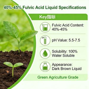 Engrais liquide organique à libération rapide 100% soluble dans l'eau, 40-45% d'acide fulvique, conditionneur de sol, promoteur de croissance des plantes - Product Image 4