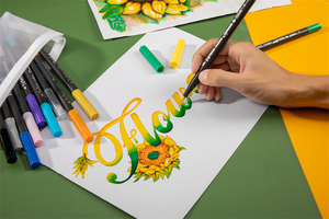 Set di Pennarelli Circolari STA Personalizzati a Doppia Punta, 81 Colori, Penne ad Acqua per Grafica, Arte, Schizzi, Disegno, Pennarelli Aquarelle a Doppia Punta - Product Image 5