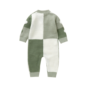 Mimixiong OEKO-TEX inverno vestiti caldi per bambini con motivo a cuore neonato bambino lavorato a maglia pigiama all'uncinetto pagliaccetto a maniche lunghe abiti - Product Image 6