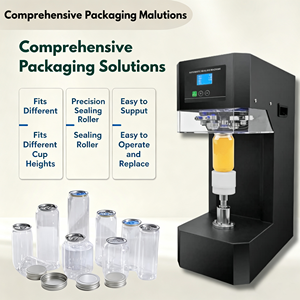 Sertisseur de bouchons de bouteilles semi-automatique multifonction pour sacs en plastique, films, bouteilles, industrie <span class=keywords><strong>des</strong></span> boissons, haute efficacité thermique - Product Image 1