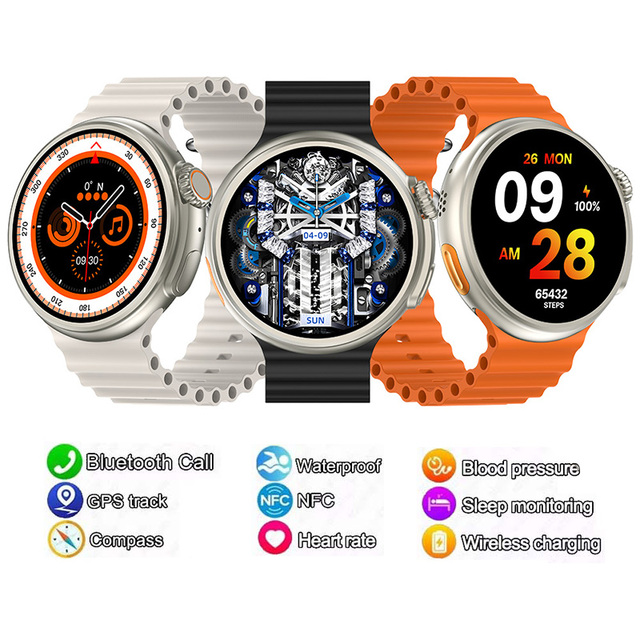 Z13 Ultra 1.52 Amoled Round Touch Screen Bluetooth Call Smartwatch with GPS Track NFC Compass IP67 Waterproof Sport Smart Watch