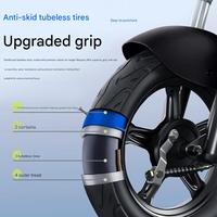 Vélo électrique à moyeu arrière sans balais 48V 12AH 350W, design léger, roues de 14 pouces, écran LCD, vitesse maximale de 30-35 km/h, autonomie de 35-45 km, 576WH