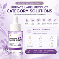Sérum Personnalisé Bakuchiol Alternative au Rétinol Acide Hyaluronique Hydratant Soin Anti-Rides Cosmétiques pour Peaux Matures 30ml