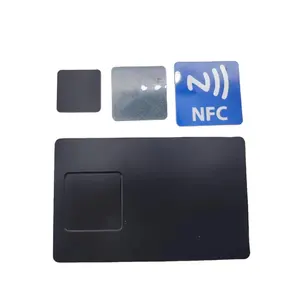 Custom NFC Metal Card MIFARE Classic 1K S50 4/7 Byte with Anti Metal NFC Sticker on Phone/Metal Card