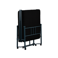 Lit pliant multifonctionnel en acier portable - Utilisation au bureau et à domicile, lit d'urgence pour le camping