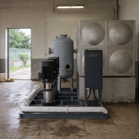Équipement d'alimentation en eau à pression constante à fréquence variable industrielle, productivité de 5000 L/heure, garantie 1 an, pour bâtiments hospitaliers