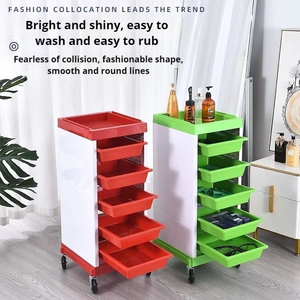 Muebles de salón profesional, carros de plástico para salón de belleza, carrito de peluquero, herramientas de peluquería, peluquería de Spa - Product Image 3