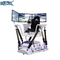 Simulateur de course automobile 4D avec sièges de course à mouvement pour sports d'intérieur, jeux d'amusement, simulateur de conduite automobile 5D avec 3 écrans