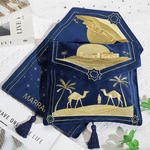 ซองกำมะหยี่ปักลายหรูหราสำหรับใส่ของชำร่วยงานแต่งงาน พร้อมพู่ห้อย  กระเป๋าใส่เครื่องประดับกำมะหยี่แบบมีฝาปิดสั่งทำพิเศษ - Product Image 5