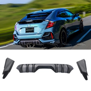 ลิ้นกันชนหลังแบบ Sword Winglet Splitters Diffuser สำหรับ Honda Civic FC1 รุ่นที่ 10 FK7 Type R Si - Product Image 3