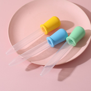 Silicone Graduated Dropper For Infants Anti Choking Design 0-6m Food Grade Bpa Free Easy Clean Feeding <b>Tool</b> - Product Image 3