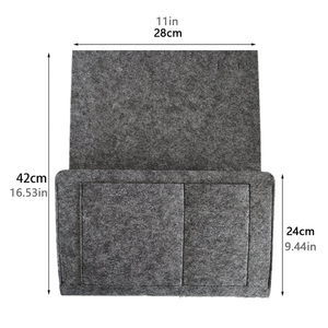 Sac <span class=keywords><strong>de</strong></span> rangement <span class=keywords><strong>de</strong></span> chevet feutre matériel sac suspendu téléphone portable tablette paquet <span class=keywords><strong>de</strong></span> rangement chevet panier suspendu sac en feutre suspendu - Product Image 6