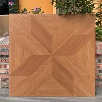 Carreaux de céramique intérieurs antidérapants 800x800 à effet bois, style chinois moderne, fabriqués authentiquement au Guangdong, pour salon