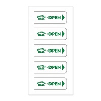 Break Open Pull Tab Card Rectangle Personnalisez la probabilité de gagner du papier couché Colorful Pull Ticket Buy Tab