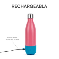Play botol air baja tahan karat pintar Bluetooth botol air Cola Speaker nirkabel