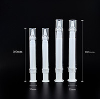 5ml 10ml 15ml 20ml PP pompe en plastique sans air bouteille de seringue de sérum en forme de seringue