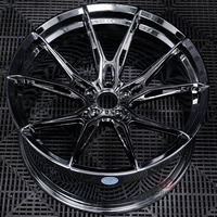 Rines Forjados Cromados Personalizados de 1 Pieza de 18 19 20 21 22 Pulgadas 5x114.3 5x112 5x130 5x120 6x139.7 para Tesla, Benz, BMW, Audi, Ford, Honda