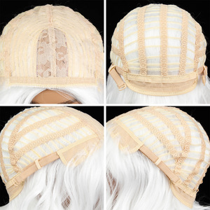 Perruques à dentelle frontale en fibre synthétique haute température de qualité supérieure, prix de gros, transparentes, longues, 24 pouces, <span class=keywords><strong>barbe</strong></span> de Père Noël de Noël - Product Image 6