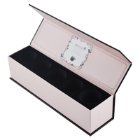 Boîte cadeau rigide en matériaux recyclés de haute qualité, noir mat magnétique, avec laminage mat pour l'emballage du thé et du café, boîte cadeau alimentaire