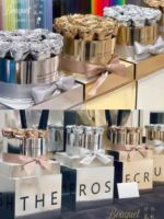 Pasokan Pabrik 2026 Kotak Hadiah Kertas Metalik Bergaya Punk Bunga Awet Tahan Lama Modern Keren untuk Hari Valentine