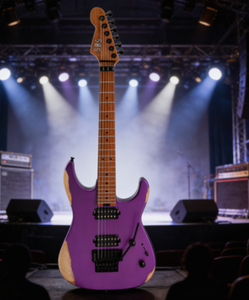 กีตาร์ระดับมืออาชีพพร้อมฟลอยด์โรส เทรโมโล บอดี้ไม้ Alder แท้ คอไม้เมเปิลอบ SBS Alnico II Humbuckers Steel VS260 - Product Image 6