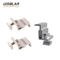 UISOLAR Collier de fixation réglable en aluminium pour panneau solaire 30/33/35/40mm – Supports de montage photovoltaïque réglables en aluminium