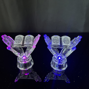 MH-L0305 Tinh Thể Thủy Tinh Thánh Kinh Thánh Hồi Giáo Quà Tặng Pha Lê Với Đa LED Cơ Sở Thánh Tinh Thể Trang Trí Kinh Thánh Bé Bí Tích Rửa Tội Quà Tặng - Product Image 2