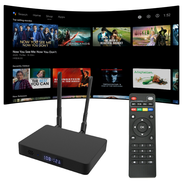 2026 Android 14 Octa Core Smart TV Box RK3576 AI NPU 6TOPS 8K HDR WiFi6 1000M LAN BT5.2 4GB RAM 64GB Storage