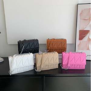 I-0361 Bolso de Mano de Moda para Mujer, Bolso de Hombro Cruzado de Gran Capacidad, Diseño de Rejilla, Bolsos Cuadrados de Diseñador - Product Image 6