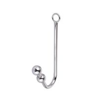 Perles anales en acier inoxydable argenté pour adultes, crochet de bondage, plug 100% étanche, certifié CE, dispositif de contrainte SM MR10NR pour jeux SM