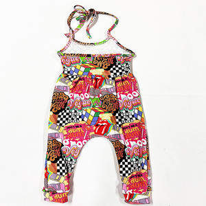 Nuevos Monos de Moda para Niños, Lindos Monos de Una Pieza, Bodys para Bebés, Monos Florales Estampados Personalizados, Monos con Tirantes para Niños - Product Image 2