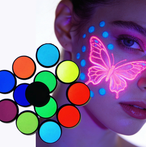 <span class=keywords><strong>Peinture</strong></span> corporelle et faciale UV néon à base d'eau la plus tendance, 20g, couleurs pour fêtes - Product Image 1