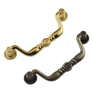 Furniture Handle Bar Zinc Alloy Antique Bronze <b>Gold</b> 97mm Drawer <b>Cabinet</b> Door Pull Minimalist Style Durable - Product Image 5