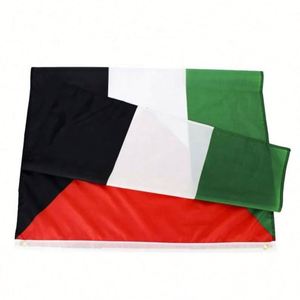 Bandera de Palestina de 3x5 pies con 2 ojales, promocional, sin MOQ, lista para enviar, poliéster 68D con serigrafía - Product Image 6