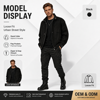 Veste matelassée d'hiver pour homme de qualité supérieure, écologique, col montant classique, style business décontracté, fermeture éclair, couleur unie