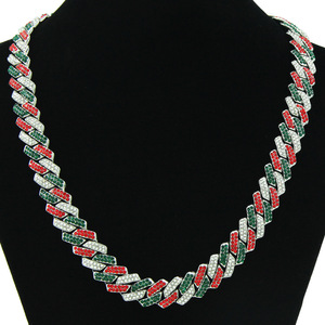 สร้อยคอคิวบาลิงค์ดีไซน์เรียบง่ายสีสันสดใส สไตล์ฮิปฮอป วัสดุโลหะผสม สำหรับผู้ชาย แฟชั่นเครื่องประดับ ขายดีปี 2026 - Product Image 1