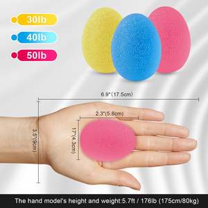 Ensemble de 9 entraîneurs de doigts, renforceur de poignets, exercices pour les doigts en silicone TPE, kit de balles à presser, entraînement <span class=keywords><strong>musculaire</strong></span>, sport, rock - Product Image 3