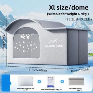 Haustier-Kühlhaus für den Sommer: Klimatisiertes Bett für kleine Katzen und Hunde – Ganzjahres-Kühlhilfe für Haustiere - Product Image 2