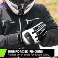 Gants de moto pour homme personnalisés en usine, coque de protection en fibre de carbone, résistants aux chocs, résistants à l'usure, compatibles avec les écrans tactiles