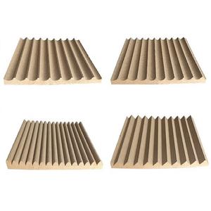 KTVレストランホテルシネマロビー用のカスタムインテリア装飾塗装MDF3Dウェーブウォールパネル - Product Image 1