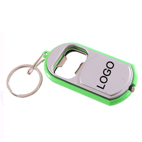 Décapsuleur porte-clés personnalisé avec logo, mini lampe torche LED, lot en vrac, cadeau promotionnel pas cher, porte-clés multicolore pour distribution