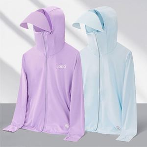 UV Protection <b>Cooling</b> Sun Suit Quick Dry Hooded Outdoor Sportswear Lightweight Breathable Anti UV <b>Jacket</b> Unisex - Product Image 3