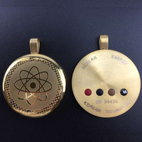 Collier Bio Gold Quantum Science Technologie japonaise Pendentif en titane haute puissance énergétique pour hommes