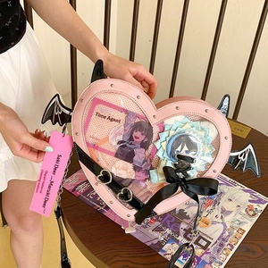 Sac Ita personnalisé en forme de cœur, sac à bandoulière transparent <span class=keywords><strong>pour</strong></span> femme, sac messager tendance Devil Love - Product Image 3