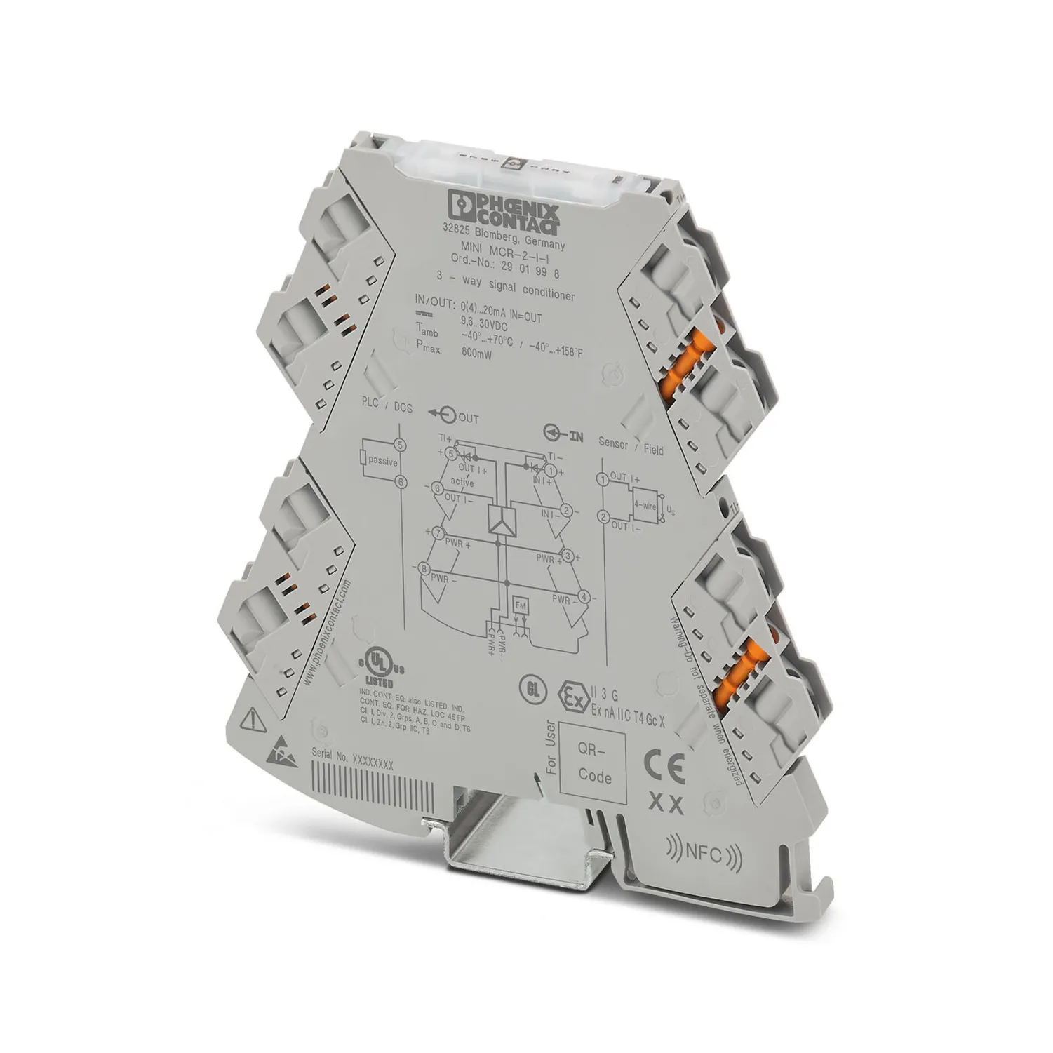 Мини-MCR-2-I-I-сигнальный кондиционер Phoenix 2901998 для стандартных применений