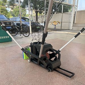 Vehicle Mounted Basketball Serving Machine Automatic <b>Rebound</b> Training Equipment Metal White And Black - Product Image 3