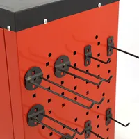 Chariot à outils, armoire à outils, trois niveaux, boîte à outils de réparation automobile, armoire à outils multifonctionnelle à poussée manuelle, OEM ODM, indice de protection IP54, pivotant