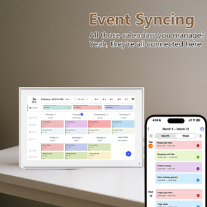 15.6 32 inch Android 14 Thông Minh Kỹ thuật số Tường Lịch hiển thị với màn hình cảm ứng 4 + 64GB Wifi MP3 âm thanh trẻ em 'nhắc nhở/đồng hồ - Product Image 6